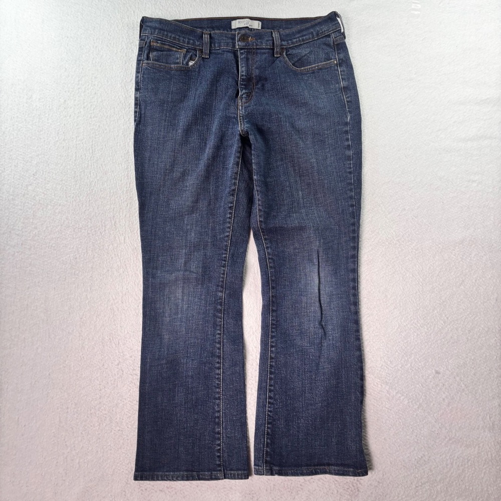 Levi's 515 Boot Cut Jeans Women's 12 Short Dark Wash Stretch Denim Blue
